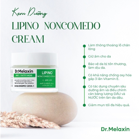 Kem Dưỡng Da Dr.Melaxin Lipino 50ml – Kiểm Soát Dầu, Giảm Thâm Mụn, Không Gây Bít Tắc