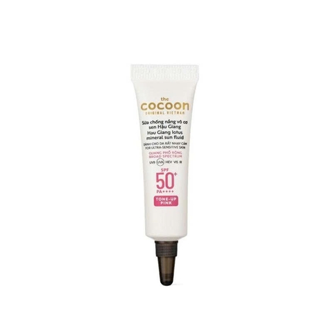 f411 - Sữa chống nắng vô cơ sen Hậu Giang Cocoon (Tone-up Beige)