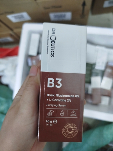F537 - DRCEUTICS - Tinh chất làm trắng Basic Niacinamide 8% + L-Carnitine 2% Purifying Serum 40g