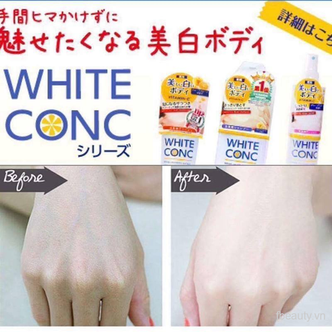 Sữa Tắm Trắng Da Nhật Bản White Conc Body 360ml & 600ml