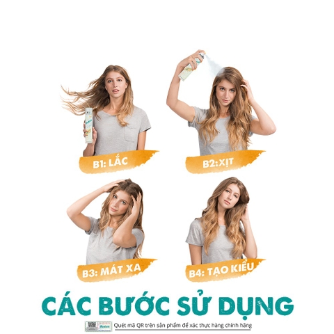 Dầu Gội Khô Batiste Dry Shampoo 200ml