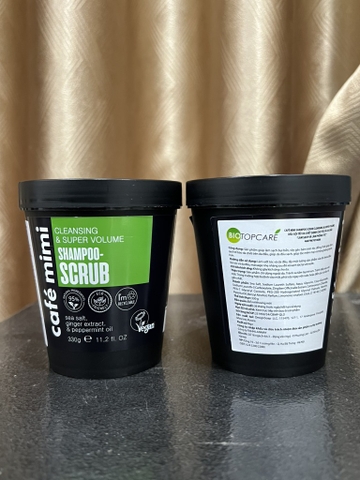 e421 - Café Mimi - Dầu Gội Tẩy Tế Bào Chết Da Đầu Cafe Mimi Shampoo Scrub 330g