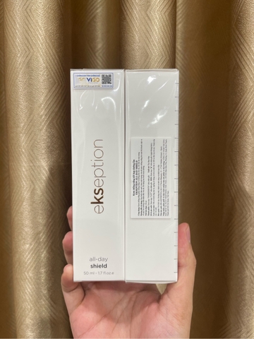Kem Chống Nắng Ekseption All Day Shield Fluid Kết Hợp Dưỡng Ẩm - Căng Bóng & Trẻ Hoá Da, Phù Hợp Nhiều Loại Da 50ml