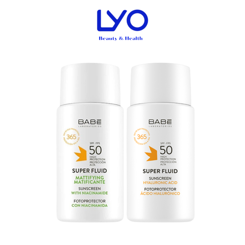 Kem chống nắng kiểm soát dầu da mụn Super Fluid Mattifying / Hyaluronic Acid Sunscreen SPF50 50ml