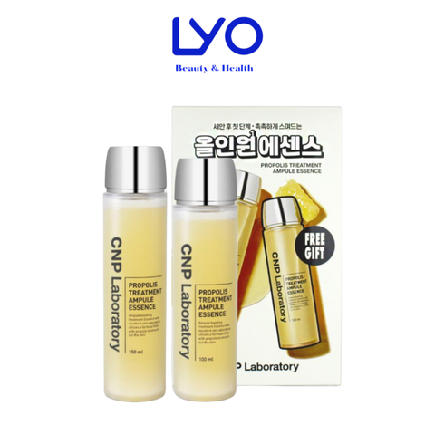 a64 - CNP - Set Nước Thần Keo Ong Propolis Treatment Ampoule Essence 150ml + 100ml