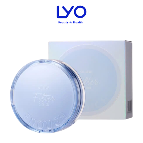 Phấn Nước Kèm Lõi Enough Glow Filter Cushion Giúp Làm Sáng Da, Phẳng Nếp Nhăn, Bảo Vệ Da Khỏi Tia UV Hàn Quốc 12g+12g