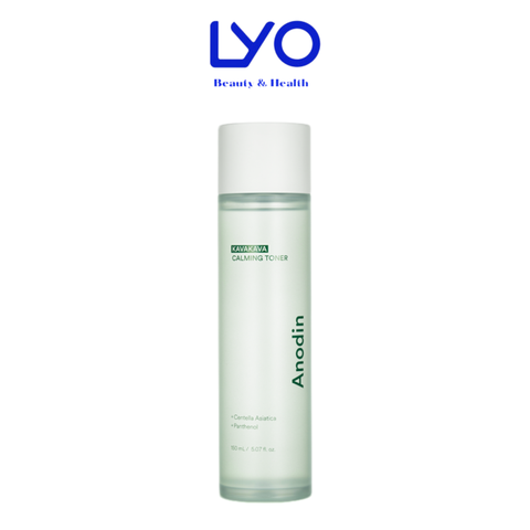Nước Hoa Hồng Thuần Chay Cân Bằng, Làm Dịu Da, Cấp Ẩm Anodin KavaKava Calming Toner Cân Bằng Độ pH Cho Da Hàn Quốc 150ml