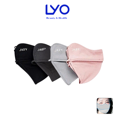 Khẩu Trang Vải, Logo Đổi Màu Chống Tia UV Jary Sun Protection Mask UPF50+