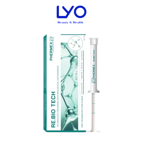 Peel Tế Bào Thế Hệ Mới Tái Sinh Trắng Da Phermex Re.BIO Tech Hỗ Trợ Giảm Mụn, Mờ Thâm Hàn Quốc 1.5g