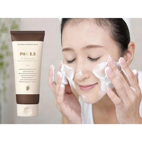 c567 - Sữa Rửa Mặt Tẩy Da Chết Byvibes Wonder Bath PHA 5.5 Sạch Sâu, Ngừa Mụn 150ml