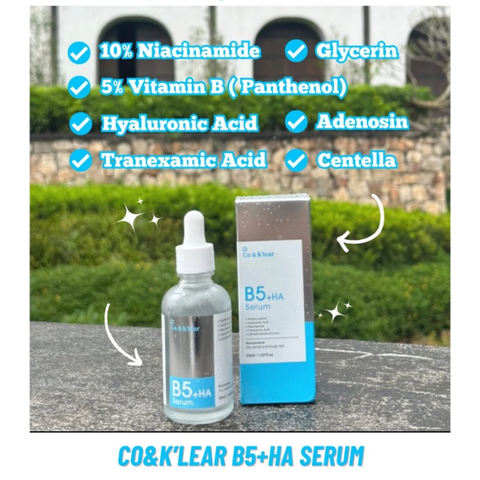 Serum B5 + HA dưỡng ẩm phục hồi Co & K’lear 50ml