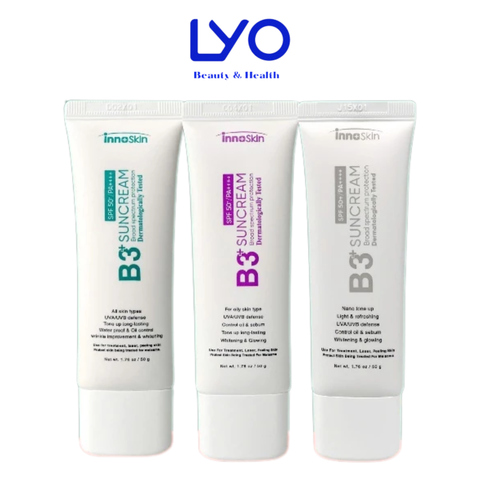 Kem Chống Nắng B3 Innoskin - Nâng Tone - Kiềm Dầu 50g.