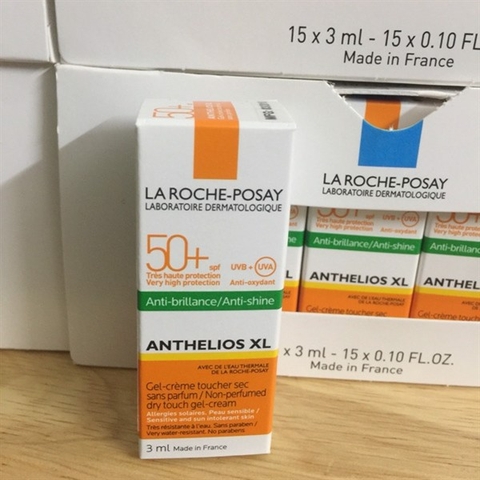 Kem Chống Nắng La Roche Posay Anthelios Mini Anti-Shine Dry Touch Gel Cream - SPF 50+  Không Màu | Mini 3ml