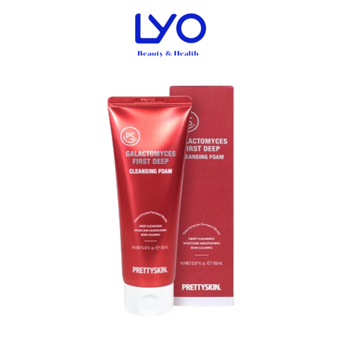 Sữa Rửa Mặt Làm Sạch Sâu & Dưỡng Ẩm Cho Da Prettyskin Galactomyces First Deep Cleansing Foam Hàn Quốc 150ml