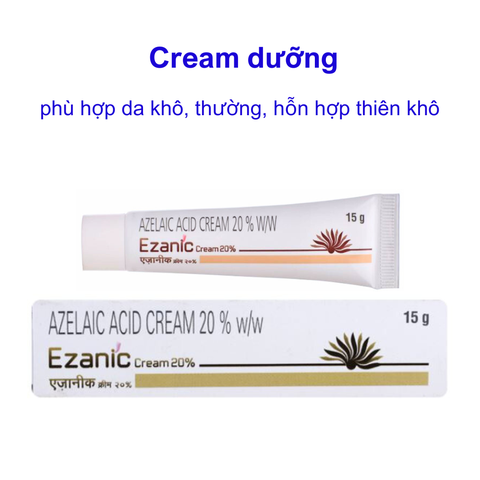 Gel  - Kem dưỡng Giảm mụn , Mờ Thâm , Dưỡng Sáng Da Ezanic 20% Azelaic Acid 15g