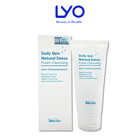 Sữa Rửa Mặt Dịu Nhẹ, Sạch Sâu Innoskin Daily Skin Natural Detox Foam Cleansing Hàn Quốc 150ml