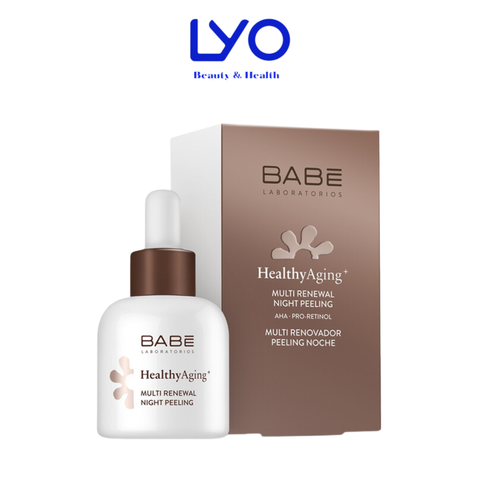 Tinh Chất Serum Tái Tạo Da Ban Đêm BABE Laboratorios Babé Healthy Aging+ Multi Renewal Night Peeling 30ml