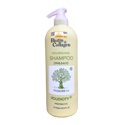 Dầu Gội và Xả Biotin Collagen Voudioty Phục Hồi Tóc 1000ml