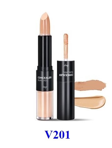 Che khuyết điểm 2 đầu The Face Shop Concealer Dual Veil