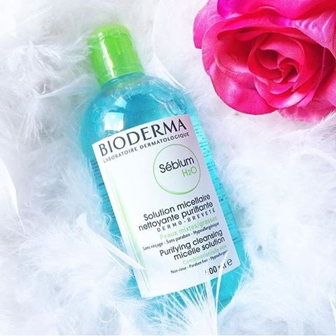 d57 - Nước Tẩy Trang Dành Cho Da Dầu Mụn Bioderma Sebium H2O 500ml (Màu xanh)