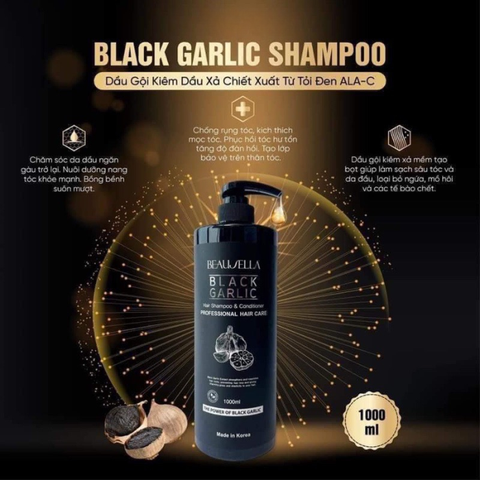 Dầu Gội Tỏi Đen Black Garlic Shampoo - Sức Sống Mới Cho Tóc Của Bạn (1000ml)