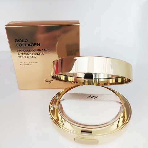 Phấn phủ The Face Shop Gold Collagen Ampoule Two- Way Pact Hàn Quốc 9.5g
