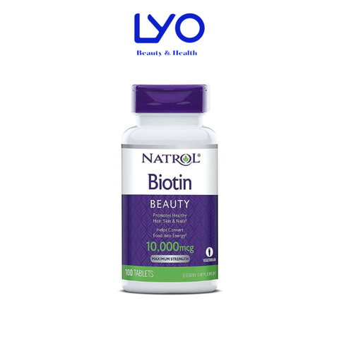 Thuốc mọc tóc Biotin 100 viên Natrol Mỹ