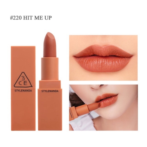 Son Thỏi Lì 3CE Mood Recipe Matte Lip Color 3.5g (Vỏ Đỏ)