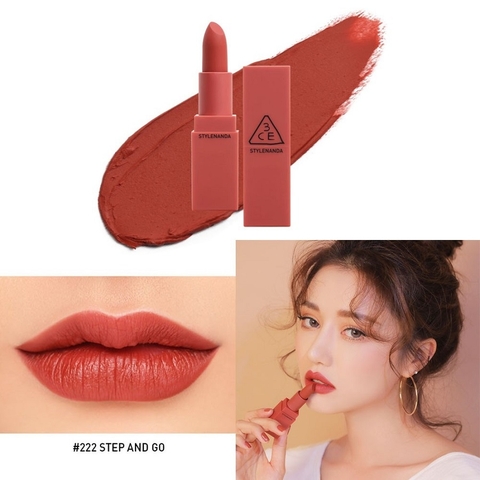 Son Thỏi Lì 3CE Mood Recipe Matte Lip Color 3.5g (Vỏ Đỏ)