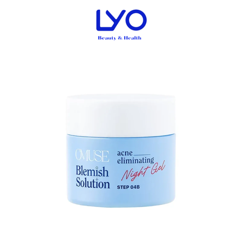 Kem dưỡng giảm mụn và ngăn ngừa mụn OMUSE - Blemish Solution Acne Eliminating Night Gel 50g