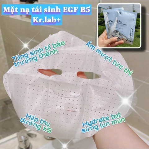 Combo 10 miếng Mặt nạ phục hồi da B5 EGF Complex Mask Kr.Lab Hàn Quốc
