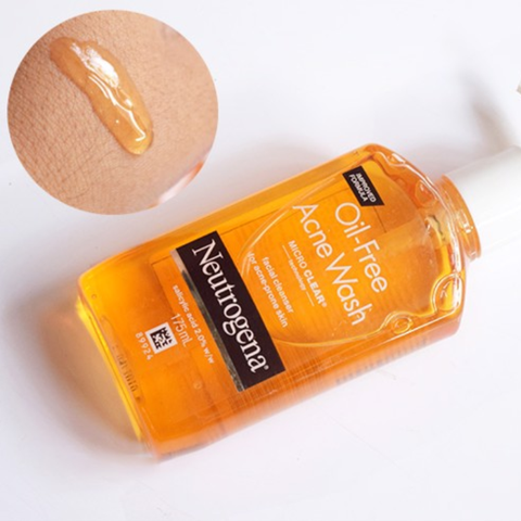Sữa Rửa Mặt Neutrogena Oil-Free Acne Wash 175ml dành cho da dầu mụn