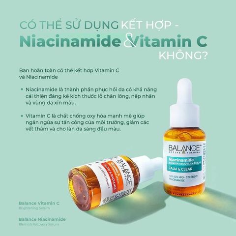 Tinh Chất Sáng Da Ngừa Mụn Mờ Thâm Balance Active Formula Niacinamide Blemish Recovery Serum 30ml