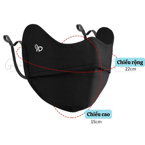 Khẩu Trang Vải Chống Tia UV, Chống Nắng Cao Cấp UPF50+ Bảo Vệ Da Mặt