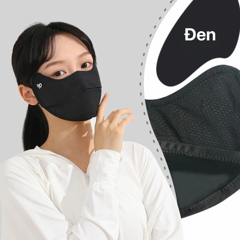 Khẩu Trang Vải Chống Tia UV, Chống Nắng Cao Cấp UPF50+ Bảo Vệ Da Mặt