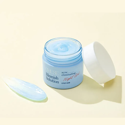 Kem dưỡng giảm mụn và ngăn ngừa mụn OMUSE - Blemish Solution Acne Eliminating Night Gel 50g