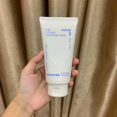 Sữa rửa mặt cho da mụn Innisfree Bija + BHA Trouble Cleansing Foam 150g