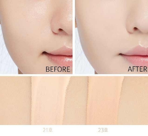 Phấn nước Whoo dưỡng trắng da Radiant White Moisture Cushion Foundation SPF 50+ 13g ( Tách hộp )