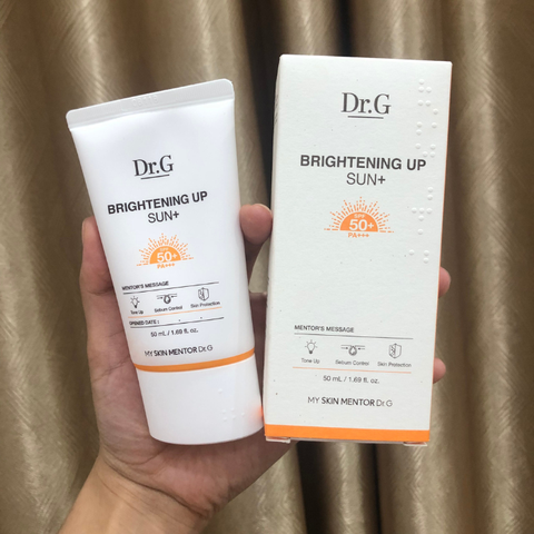 c840 - Bộ Sản Phẩm Kem chống nắng Dr.G  Brightening Up Sun+ SPF 50+ PA +++ 10ml - 20ml - 50ML (Cam)