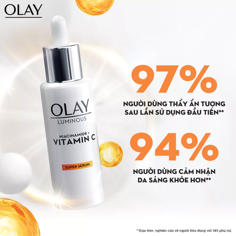 f075 - Serum Olay giúp mờ vết thâm Luminos Niacinamide + Vitamin C Super Serum (30ml)