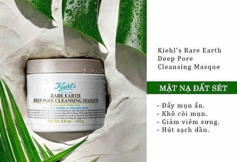 Mặt Nạ Đất Sét Đẩy Mụn Kiehl's Rare Earth Deep Pore Cleansing Masque 125ml