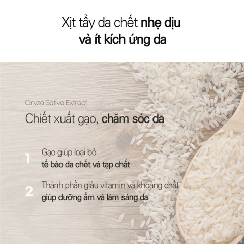 Tẩy tế bào chết body dạng xịt Prettyskin Chok Chok Rice Peeling Pretty Skin 300ml