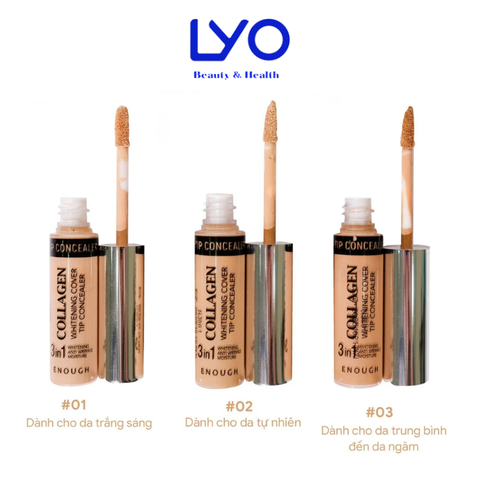 c276 - Thanh Che Khuyết Điểm Enough Collagen Cover Tip Concealer