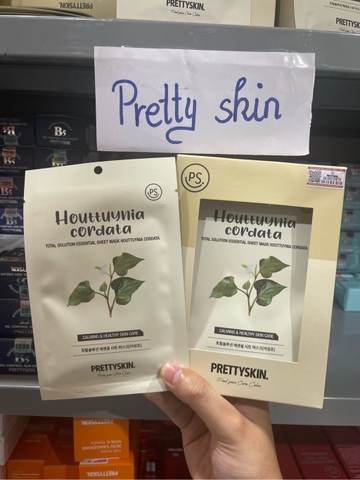 f262 - Prettyskin - Combo 3 miếng mặt nạ giấy Prettyskin - Diếp cá