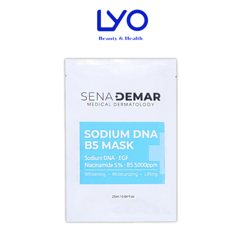 Mặt Nạ Cấp Ẩm, Dưỡng Da Căng Bóng, Trắng Mịn SenaDemar Sodium DNA B5 Mask Hàn Quốc 25ml/miếng