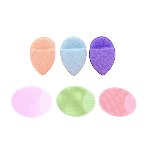 Miếng Bọt Biển Rửa Mặt Jary Silicone Cleansing Blush / Sponge Hàn Quốc
