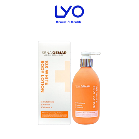 Kem Dưỡng Thể Nâng Tone Da SenaDemar 10x White Body Lotion Giúp Da Sáng Mịn & Đều Màu Hàn Quốc 300ml