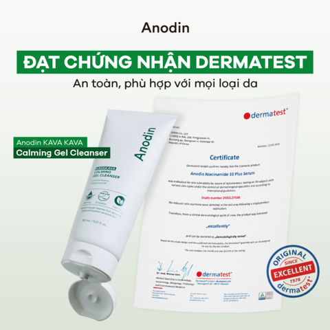 Gel Rửa Mặt Cho Da Dầu Mụn, Nhạy Cảm pH 5.5 Anodin KavaKava Calming Làm Sạch Da, Giảm Mụn, Cấp Ẩm Hàn Quốc 150ml