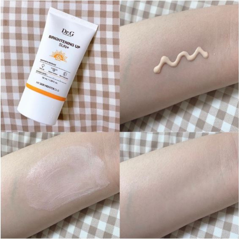 c840 - Bộ Sản Phẩm Kem chống nắng Dr.G  Brightening Up Sun+ SPF 50+ PA +++ 10ml - 20ml - 50ML (Cam)