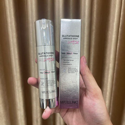 Tinh Chất Vi Kim Dưỡng Trắng Và Cải Thiện Nếp Nhăn Maxclinic Glutathione Ampoule Shot 1 Day / 3 Days Hàn Quốc 50ml